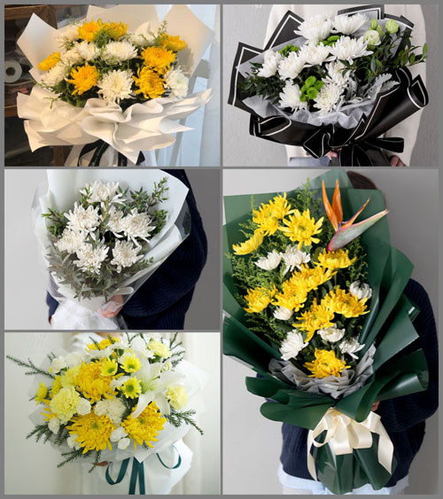 江苏泰州靖江市季市镇曙光村白事花束代送